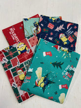 illumination minions christmas holidays present gift santa fat quarter pack cotton fabric shack malmesbury