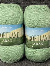 james c brett croftland aran wool blend 200g ball yarn knit knitting crochet fabric shack malmesbury sage A213