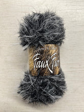 james c brett faux fur chunky long pile eyelash eye lash grey black 03 wool yarn fabric shack malmesbury