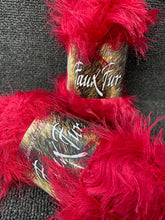 james c brett faux fur chunky long pile eyelash eye lash red h09 wool yarn fabric shack malmesbury