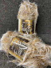 james c brett faux fur chunky long pile eyelash eye lash wild cat tan white H04 wool yarn fabric shack malmesbury