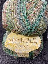 james c brett marble chunky wool yarn 200g greens mc100 knit knitting crochet fabric shack malmesbury