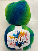 james c brett zoom fluffy super chunky self stripe bright free pattern emerald isle OM04 fabric shack malmesbury