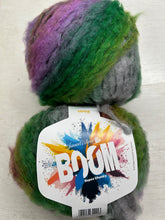 james c brett zoom fluffy super chunky self stripe bright free pattern wild heather OM02 fabric shack malmesbury