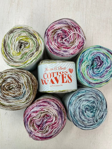 james c brett cotton waves wool yarn various colours fabric shack malmesbury