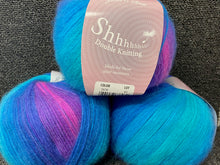 james c brett shhh double knit dk wool blend yarn 100g turquoise fuschia hot pink 18 varigated fabric shack malmesbury