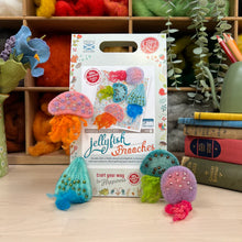 jelly fish brooches needle felting kit crafty kit company fabric shack malmesbury box pic