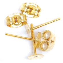 jewellery jewelry jewelery findings makingflat stud and scroll ear post gold  fabric shack malmesbury 253_02
