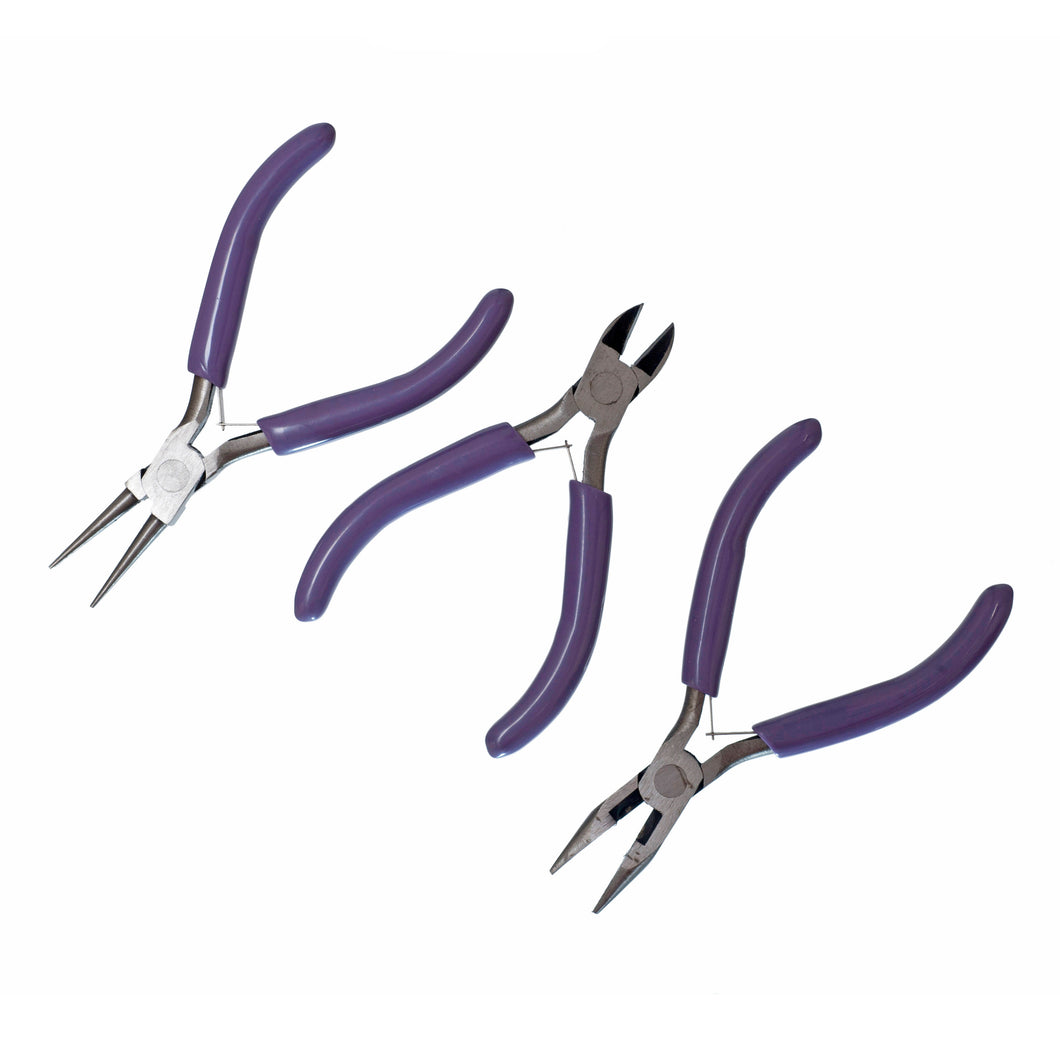 jewellery jewelry jewelery findings pliers set of 3  making fabric shack malmesbury TJ0093