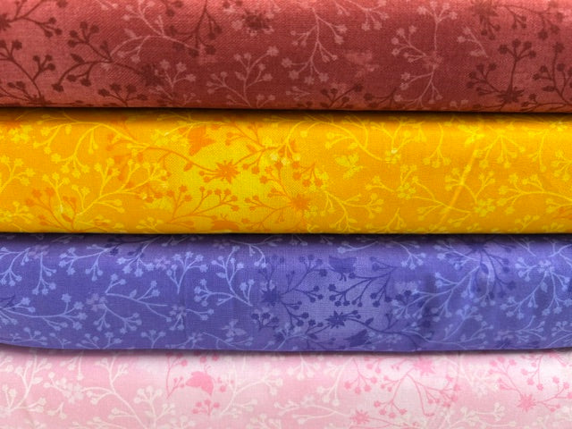john louden flutter butterfly butterflies flower floral mixer blender sunshine yellow cotton fabric shack malmesbury