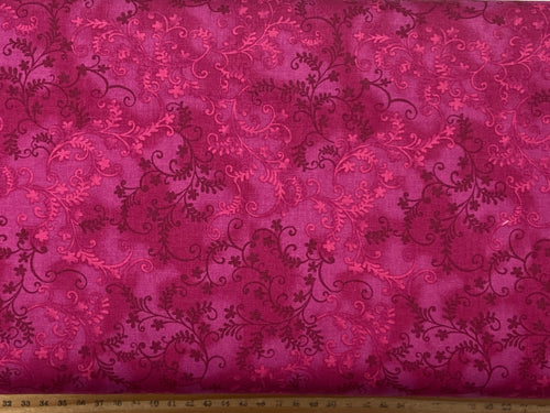 john louden mystic vine mixer blender wine dark pink craft medium cotton fabric shack malmesbury