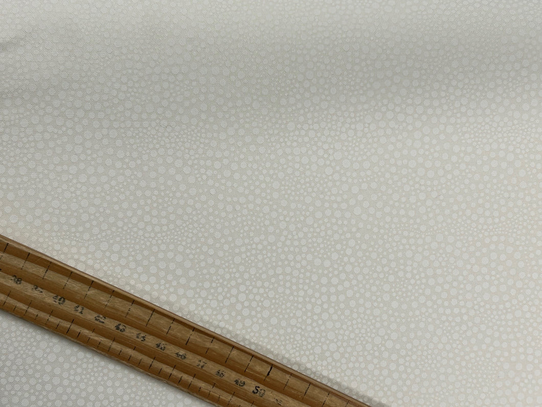 john louden tone on tone snail dot white cotton fabric shack malmesbury 838