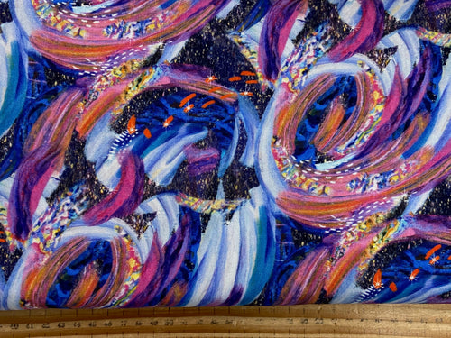 josephine wall 3 wishes angel of peace fabric shack malmesbury painted texture navy blue