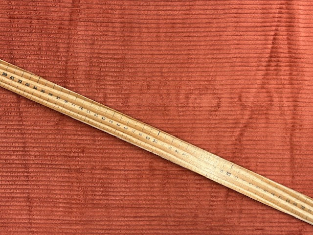 Washed Cotton Cord Corduroy 4.5 Wale Ginger by 1/2 Metre*