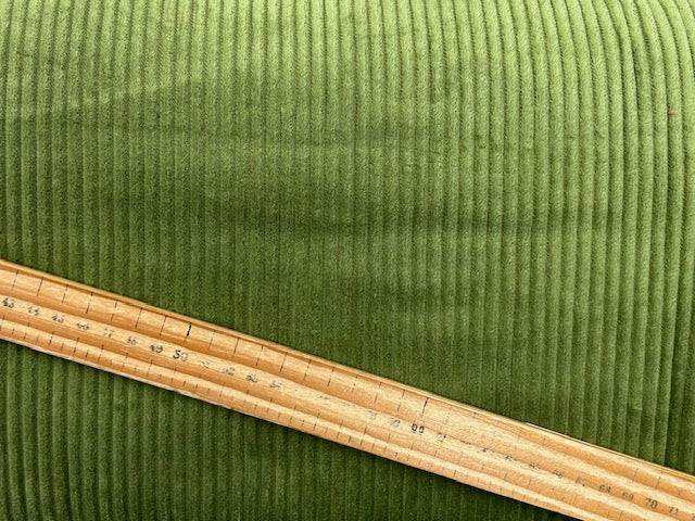 Washed Cotton Cord Corduroy 4.5 Wale Sage by 1/2 Metre*