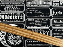 j wecker frish scary scraps spooky scary gothic halloween spools labels fabric shack malmesbury black scary sew labels 