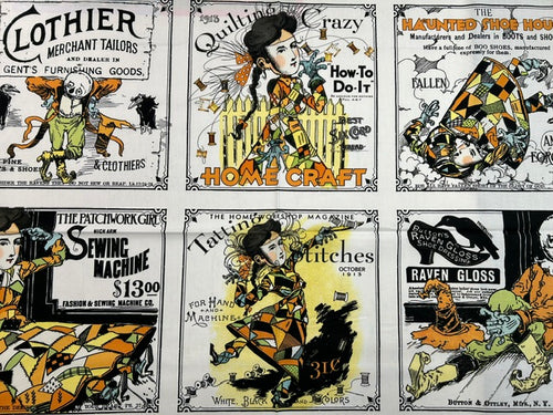 j wecker frish scary scraps spooky scary gothic halloween spools labels fabric shack malmesbury panel 1 