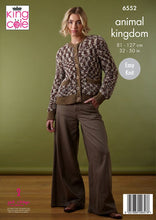 king cole animal kingdom ladies knitting pattern easy knit jumper cardigan 6552 fabric shack malmesbury