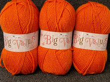 king cole big value chunky wool yarn mango orange 1746 fabric shack malmesbury