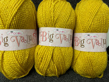 king cole big value chunky wool yarn mustard yellow 3312 fabric shack malmesbury