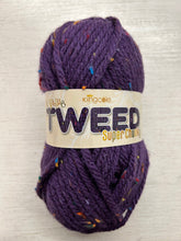 king cole big value tweed super chunky wool yarn loch morar purple 6169 fabric shack malmesbury knitting knit crochet