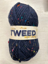 king cole big value tweed super chunky wool yarn loch oich navy blue 6170 fabric shack malmesbury knitting knit crochet