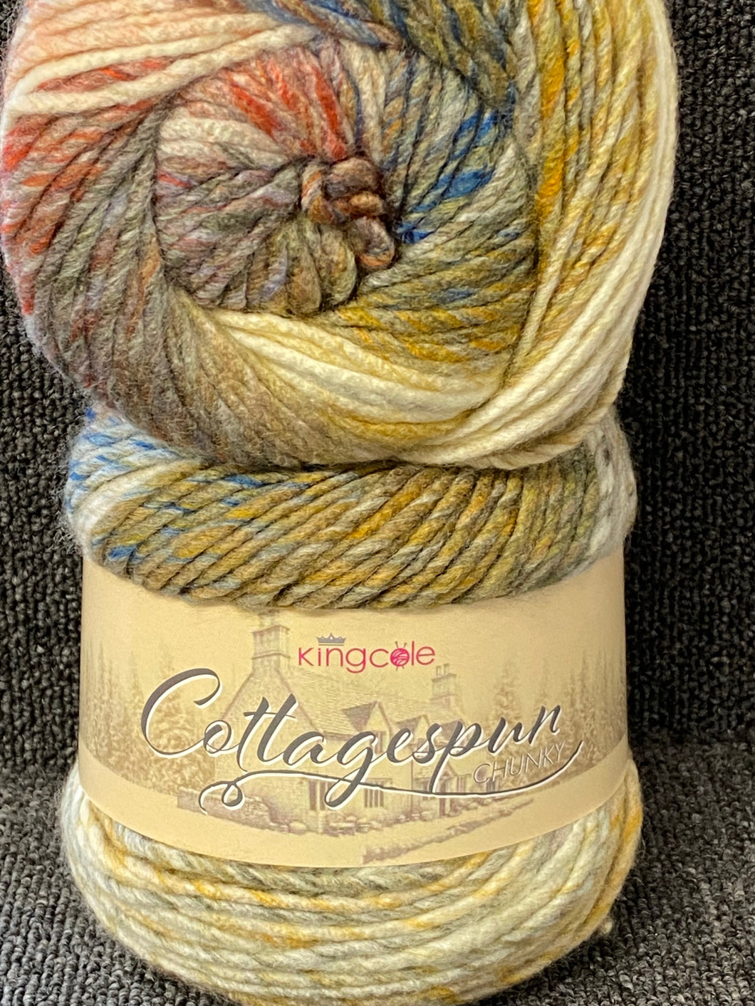 king cole cottagespun cottage spun chunky variegated self stripe acrylic ember glow 6002 yarn wool fabric shack malmesbury