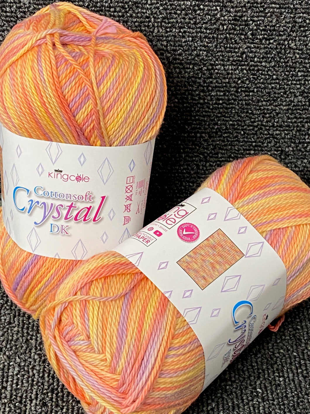 king cole cottonsoft cotton soft crystal yarn wool dk double knit blush 5743 100g fabric shack malmesbury