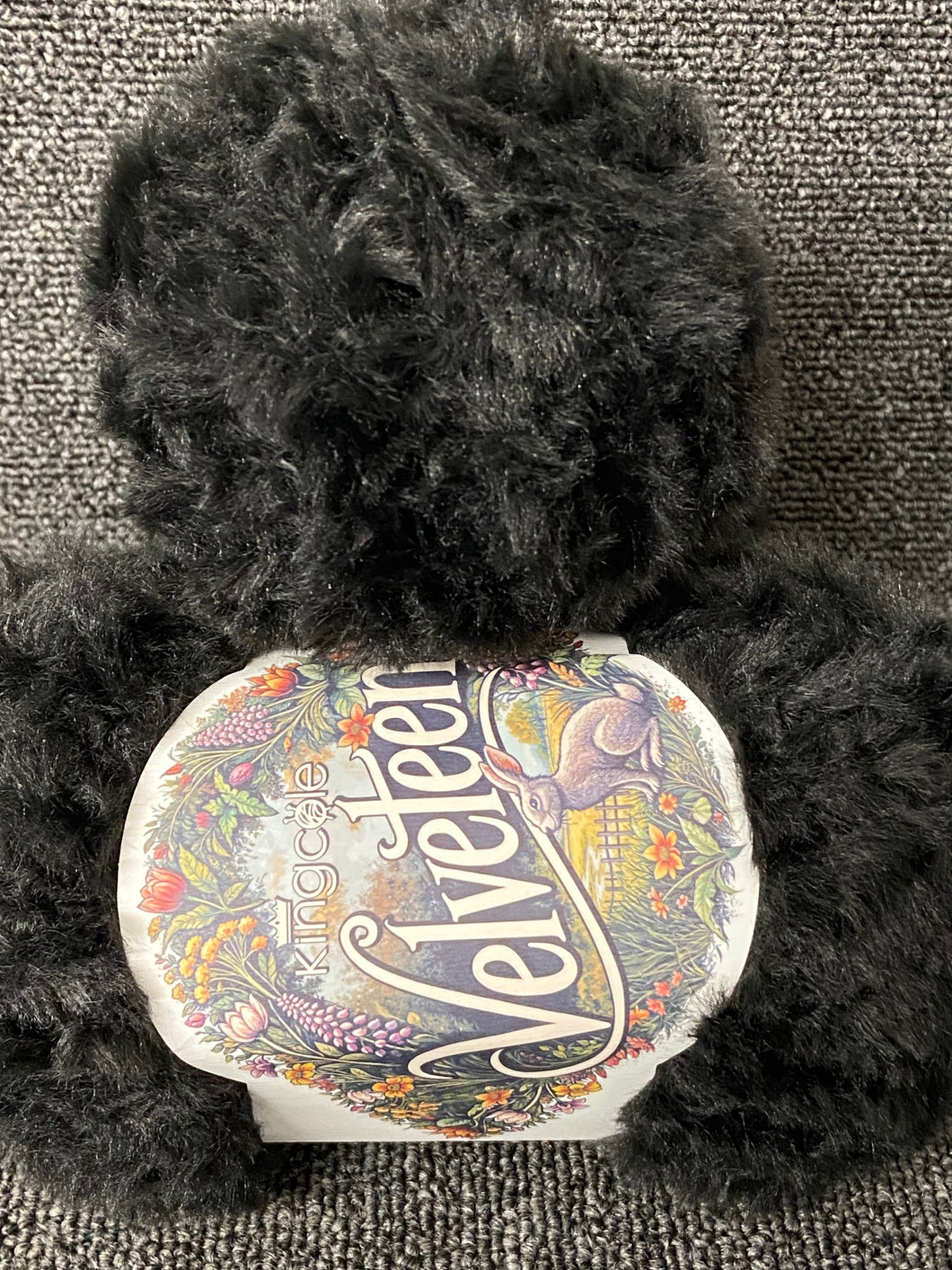 king cole faux fur velveteen wool yarn dreamy dust black 1126 knitting crochet fabric shack malmesbury