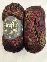 king cole firefly fire fly aran irridescent metallic yarn wool tiger beetle 6571 fabric shack malmesbury