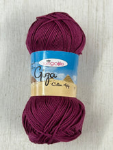king cole giza cotton 4ply mercerised egyptian wool yarn knitting knit crochet fabric shack malmesbury boysenberry 2421