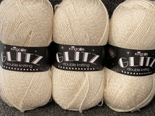 king cole glitz double knit dk metallic sparkly yarn wool champagne 4726 fabric shack malmesbury