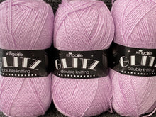 king cole glitz double knit dk metallic sparkly yarn wool lupin 4727 fabric shack malmesbury