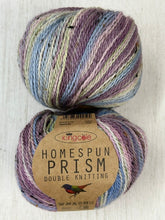 king cole homespun prism 50g merino viscose alpaca yarn wool self stripe seashell 5195 fabric shack malmesbury