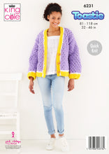 king cole ladies jumper sweater cardigan warm toastie quick knit chunky knitting pattern 6231