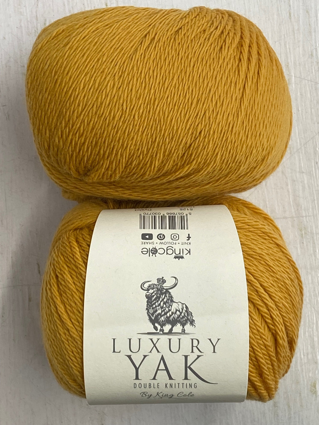 king cole luxury yak dk double knit 50g merino blend honey mustard yellow 125 super yarn fabric shack malmesbury