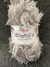 king cole moments long pile eyelash wool yarn 50g silver grey 485 knitting crochet fabric shack malmesbury