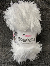 king cole moments long pile eyelash wool yarn 50g white 470 knitting crochet fabric shack malmesbury