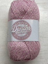 king cole simply denim cotton blend 100g yarn wool knitting crochet knit fabric shack malmesbury blush 6142