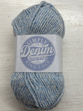 king cole simply denim cotton blend 100g yarn wool knitting crochet knit fabric shack malmesbury sky 6144