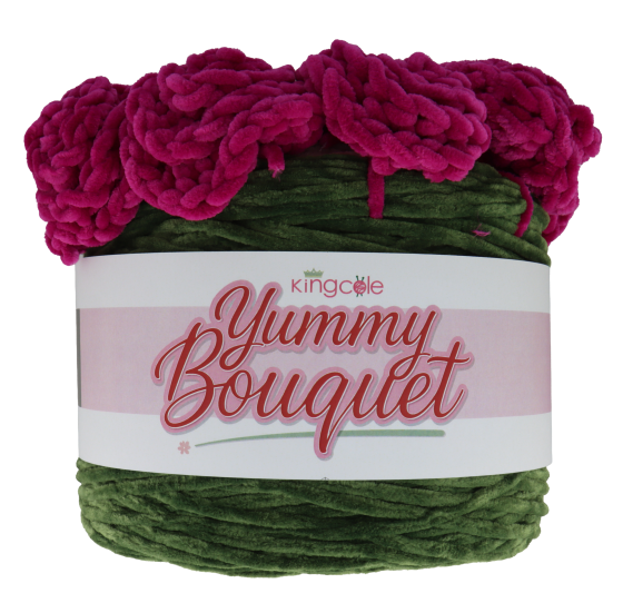 king cole yummy wool yarn flower bouquet blanket cake crochet project fabric shack malmesbury