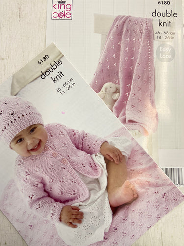king cole baby babies cardigan hat blanket dk double knit cottonsoft fabric shack malmesbury 6180