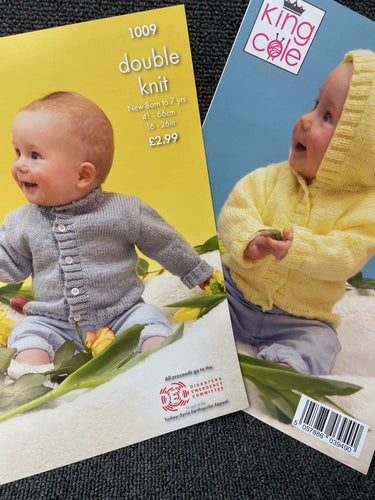 king cole baby babies hoodie cardigan double knit dk fabric shack malmesbury 1009