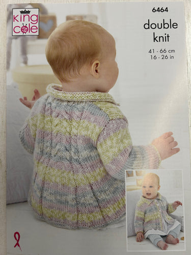 king cole baby babies matinee jacket cardigan dk double knit 6464 fabric shack malmesbury