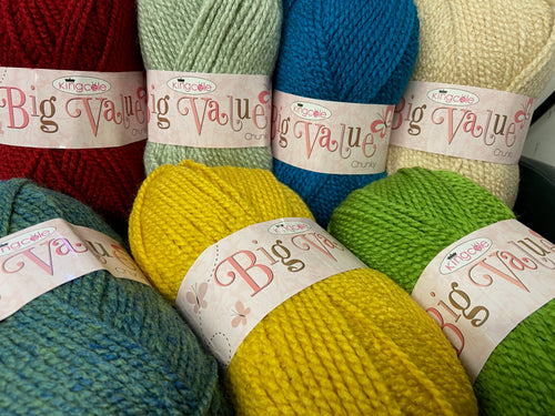 king cole big value chunky wool yarn various colours fabric shack malmesbury