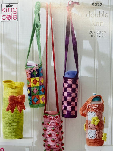 king cole crochet pattern double knit dk water bottle carrier 9227 fabric shack malmesbury