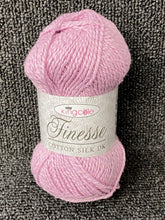 king cole finesse cotton silk dk double knit wisteria pink 2822 fabric shack malmesbury