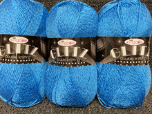 king cole glitz double knit dk christmas adriatic blue 4723 glitter sparkly metallic yarn wool fabric shack malmesbury