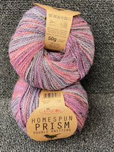 king cole homespun prism 50g merino viscose alpaca yarn wool self stripe heather 5185 fabric shack malmesbury