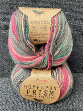 king cole homespun prism 50g merino viscose alpaca yarn wool self stripe yuletide 5180 fabric shack malmesbury